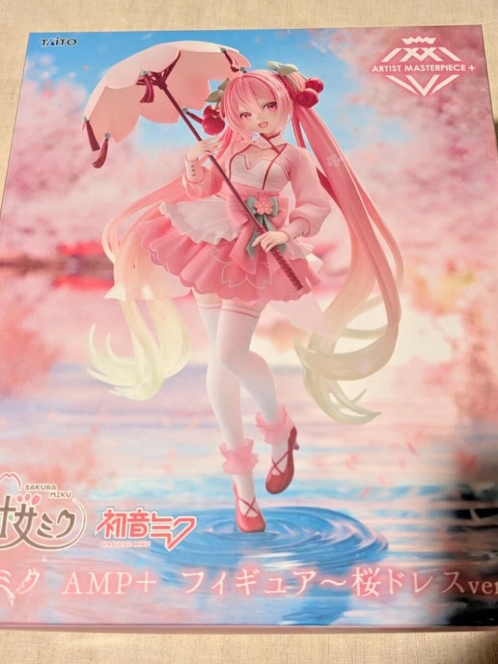 New Taito Hatsune Miku Sakura Miku AMP+ Figure Sakura Dress Ver. (US Seller)